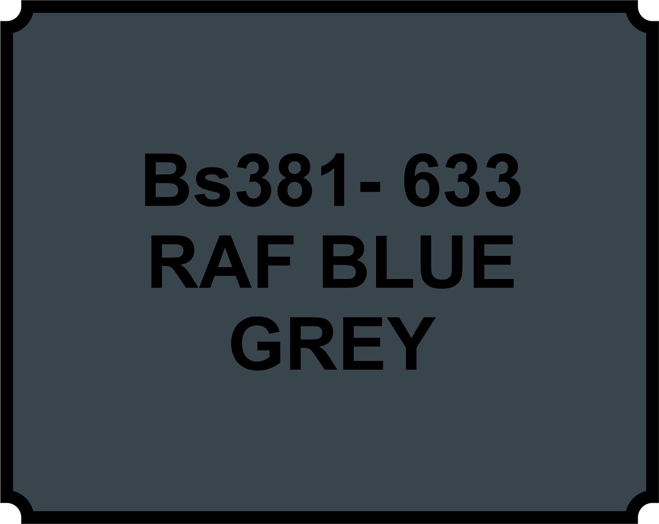 633 RAF BLUE GREY MILITARY PAINT METAL STEEL HEAT RESISTANT ENGINE